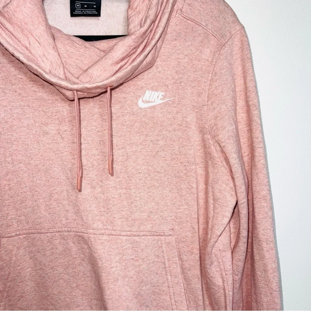 Nike Light Pink Funnel Cowl Neck Pullover Sweatshirt Medium Women’s